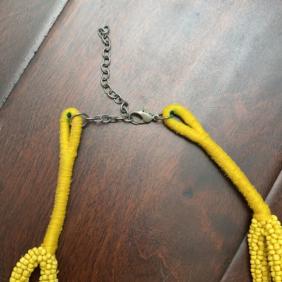 Chain link bead necklace 💛 beautiful yellow - Picture 4 of 7